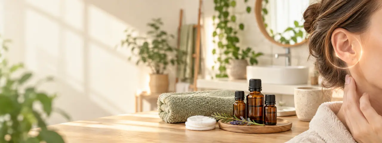 Huiles essentielles pour otite : uniquement en application externe, jamais dans l’oreille
