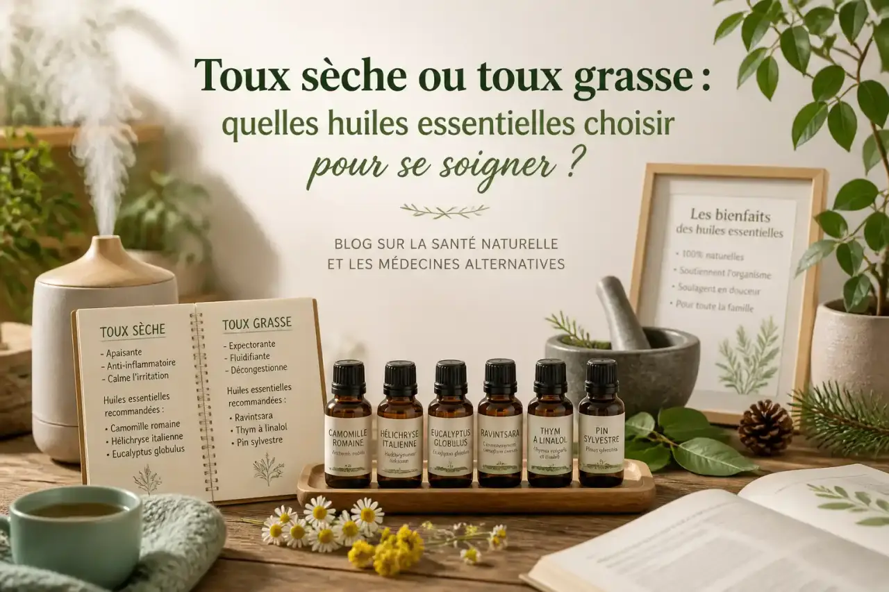 Toux sèche ou toux grasse : quelles huiles essentielles choisir pour se soigner ?