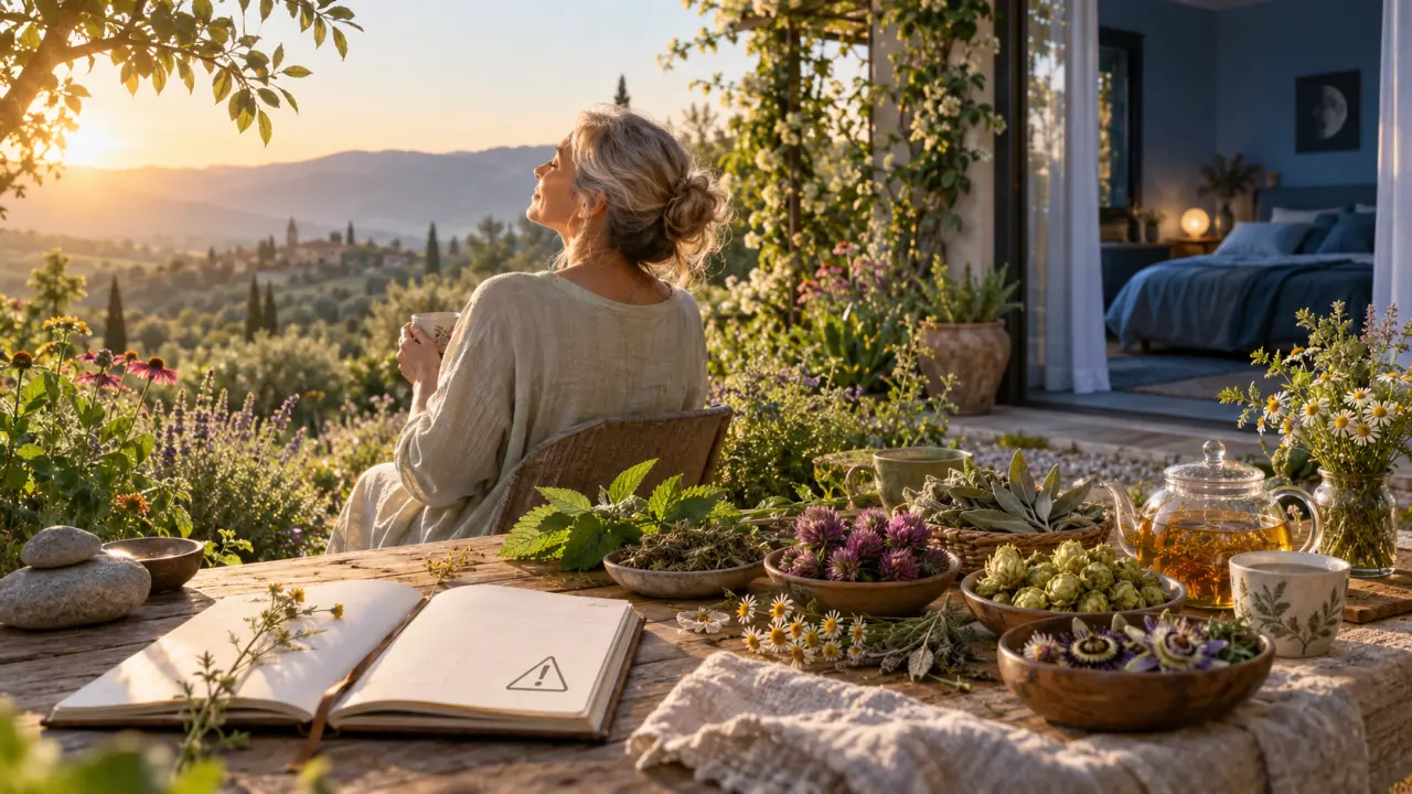 Quelles plantes pour la ménopause ? Bouffées de chaleur, sommeil et précautions