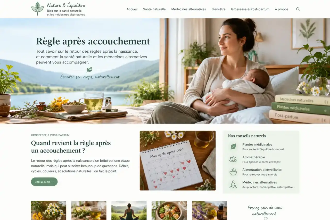 regle apres accouchement