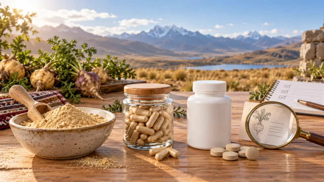 Maca complément alimentaire : les promesses à vérifier avant de choisir poudre, gélules ou comprimés