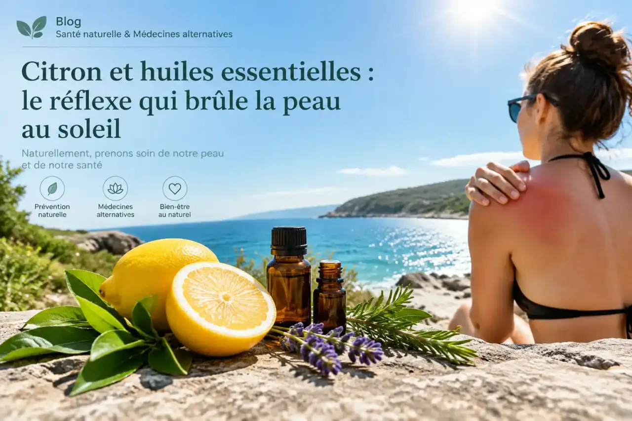 Citron et huiles essentielles : le réflexe qui brûle la peau au soleil