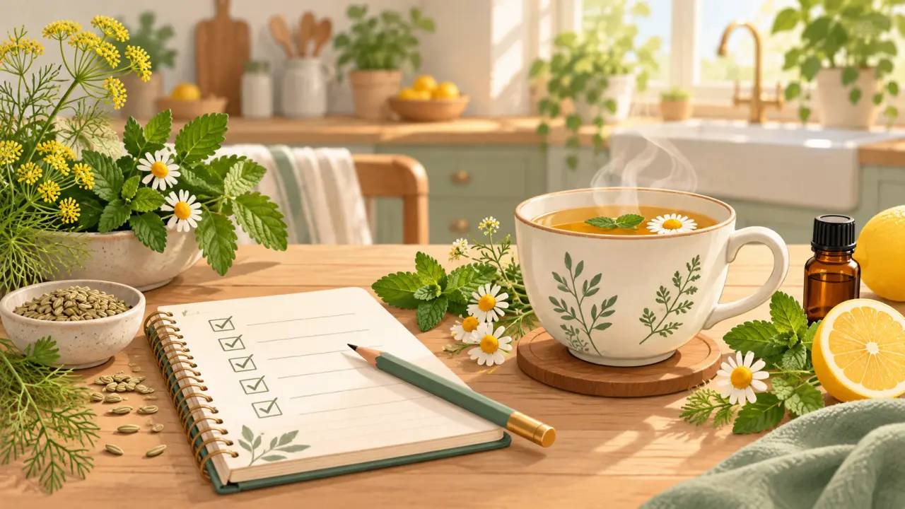 Plantes et infusion pour accompagner une digestion douce