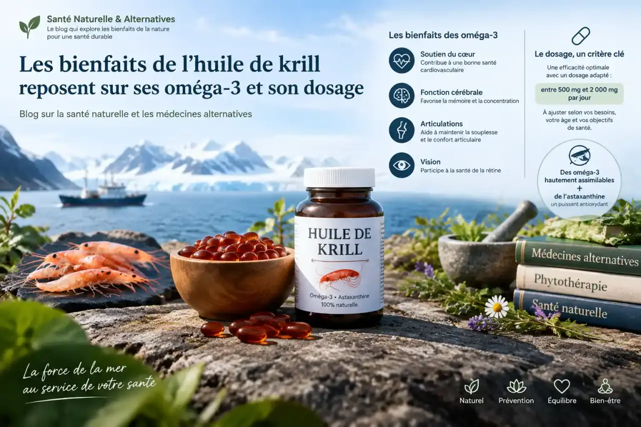 Les bienfaits de l’huile de krill reposent sur ses oméga-3 et son dosage